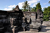 Candi Panataran - Main Temple. Stairway of the upper terrace. 